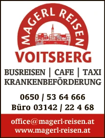 Print-Anzeige von: Magerl, Markus, Busunternehmen