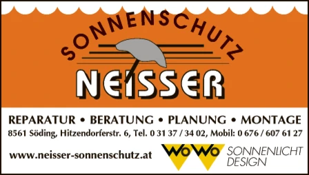 Print-Anzeige von: Sonnenschutz Neisser GmbH