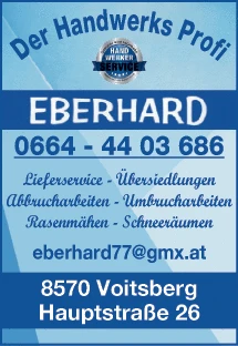 Print-Anzeige von: Eberhard Werner, Gebrauchtwaren und Möbel