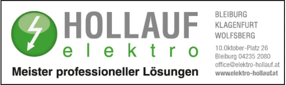 Print-Anzeige von: Elektro Hollauf GmbH