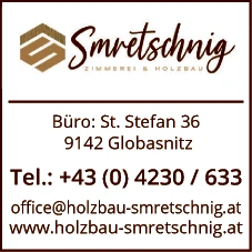 Print-Anzeige von: Smretschnig Holzbau GmbH Print-Anzeige von: Smretschnig Holzbau GmbH