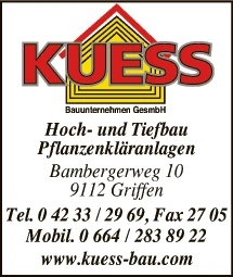 Print-Anzeige von: Kuess GesmbH, Bauunternehmen