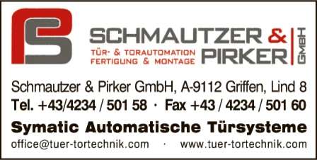 Print-Anzeige von: Schmautzer & Pirker GmbH, Türsysteme