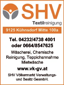 Print-Anzeige von: SHV Völkermarkt Verwaltungs- u BesitzgesmbH, Reinigung