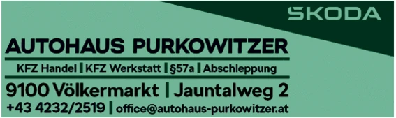 Print-Anzeige von: Autohaus Purkowitzer GesmbH