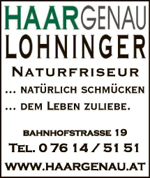 Print-Anzeige von: Lohninger, Helga, Friseur