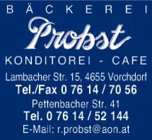 Print-Anzeige von: Probst, Rainer, Bäckerei