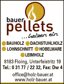 Print-Anzeige von: Bauer Pellets GmbH, Säge- und Hobelwerk