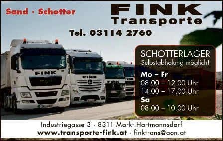 Print-Anzeige von: Fink Transport GesmbH