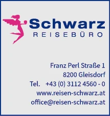 Print-Anzeige von: Schwarz, Verena, Mag., Reisebüros