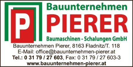 Print-Anzeige von: Pierer Bauunternehmen Print-Anzeige von: Pierer Bauunternehmen