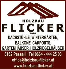 Print-Anzeige von: Holzbau Flicker GmbH