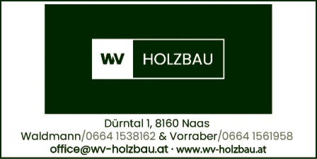 Print-Anzeige von: WV Holzbau OG