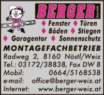 Print-Anzeige von: Berger GesmbH, Montage