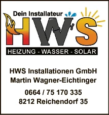 Print-Anzeige von: HWS Installationen GmbH