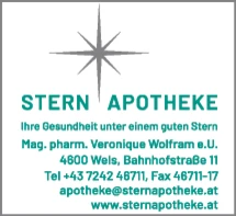 Print-Anzeige von: STERNapotheke Mag. pharm. Véronique Wolfram e.U.