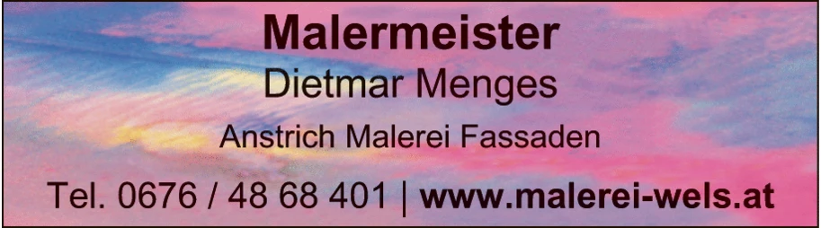 Print-Anzeige von: Menges, Dietmar, Malermeister