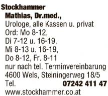 Print-Anzeige von: Dr. Mathias Stockhammer