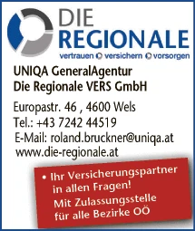 Print-Anzeige von: Regionale Vers GmbH, Versicherungsunternehmen