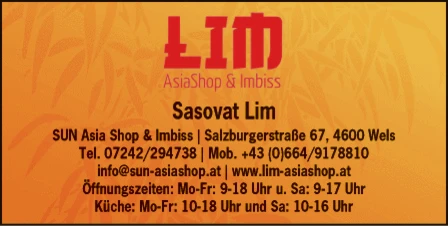 Print-Anzeige von: SUN Asia Shop & Imbiss