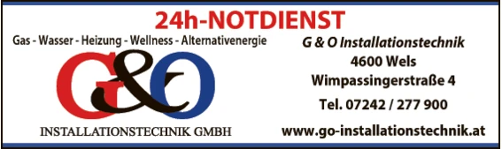 Print-Anzeige von: G&O Installationstechnik Gmbh, Installationen