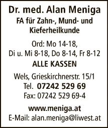 Print-Anzeige von: Meniga, A., Dr.