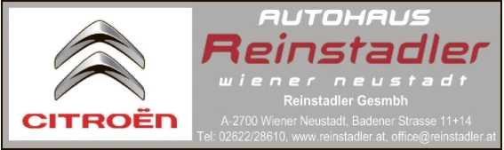 Print-Anzeige von: Reinstadler Citroen GesmbH Autohandel und KFZ-Werkstätte