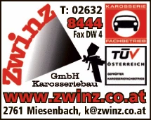 Print-Anzeige von: Zwinz GmbH, Karosseriebau