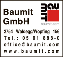 Print-Anzeige von: Baumit GmbH, Baustoffe