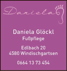 Print-Anzeige von: Glöckl, Daniela, Fußpflege