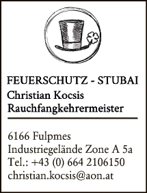 Print-Anzeige von: Kocsis, Christian, Feuerschutz