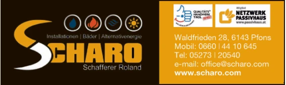 Print-Anzeige von: SCHARO Installationen GesmbH