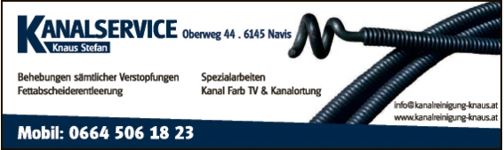 Print-Anzeige von: Kanalservice Knaus Stefan, Kanalreinigung