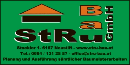 Print-Anzeige von: StRu-Bau GmbH, Baufirma Print-Anzeige von: StRu-Bau GmbH, Baufirma