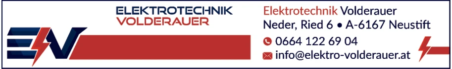 Print-Anzeige von: Volderauer, Klaus, Elektroinstallationsunternehmen