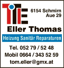 Print-Anzeige von: Eller, Thomas, Heizung, Sanitär