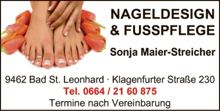 Print-Anzeige von: Maier - Streicher, Sonja, Fusspflege