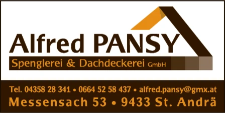 Print-Anzeige von: Alfred Pansy Spenglerei & Dachdeckerei GmbH