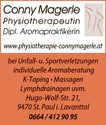 Print-Anzeige von: Magerle, Conny, Physiotherapeutin