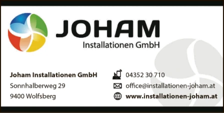 Print-Anzeige von: Joham Installationen GmbH