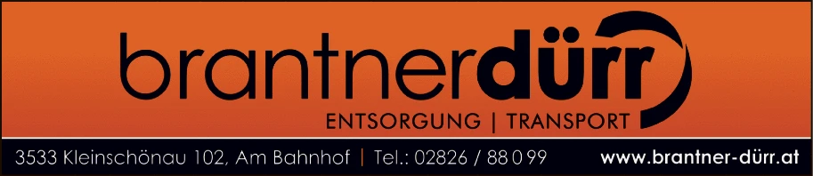 Print-Anzeige von: Brantner-Dürr GmbH & Co KG, Müllabfuhr Print-Anzeige von: Brantner-Dürr GmbH & Co KG, Müllabfuhr