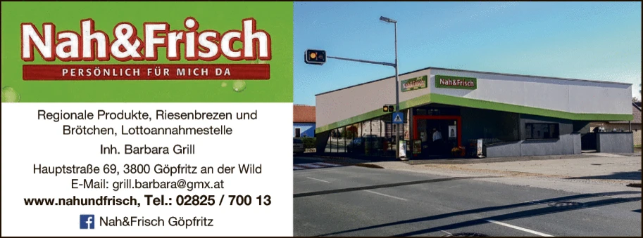 Print-Anzeige von: Grill, Barbara, Nah & Frisch, Lebensmittel