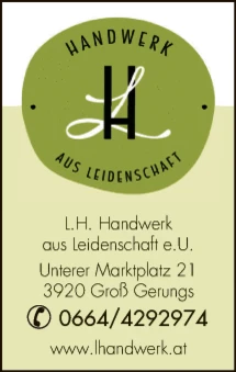 Print-Anzeige von: L.H. Handwerk aus Leidenschaft e.U., Blumen Print-Anzeige von: L.H. Handwerk aus Leidenschaft e.U., Blumen