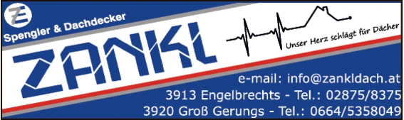 Print-Anzeige von: Zankl GmbH, Dachdeckerei und Spenglerei