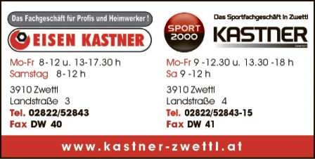 Print-Anzeige von: Kastner Hermann GesmbH, Eisenwaren