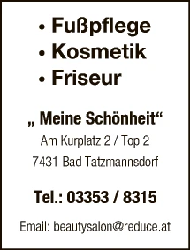 Print-Anzeige von: Simon & Konrath OG, Friseur, Fußpflege, Kosmetik
