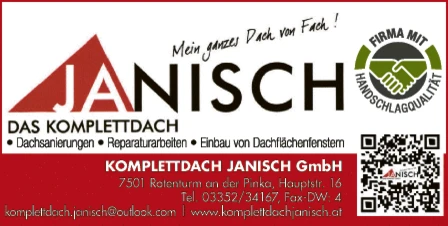 Print-Anzeige von: Komplettdach Janisch GmbH