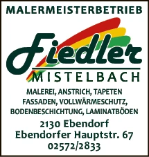 Print-Anzeige von: Fiedler GesmbH, Malereibetrieb