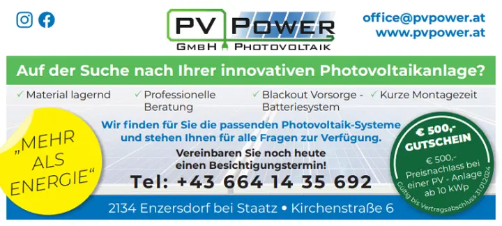 Galerie-Bild 3: PV Power GmbH aus Enzersdorf bei Staatz von PV Power GmbH