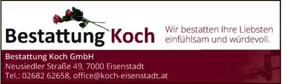 Print-Anzeige von: Bestattung Koch GmbH